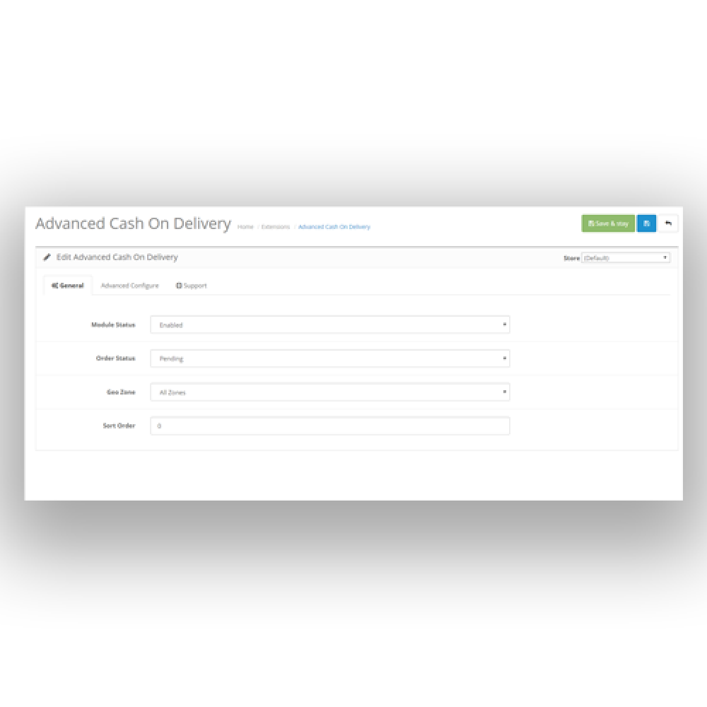OpenCart Cash On Delivery Pro