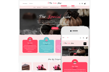 Cake & Gift Shop  -  OpenCart 3 Multi-Purpose Theme