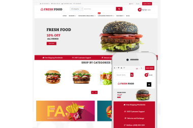 Food Shop - OpenCart 3 Multi-Purpose Theme