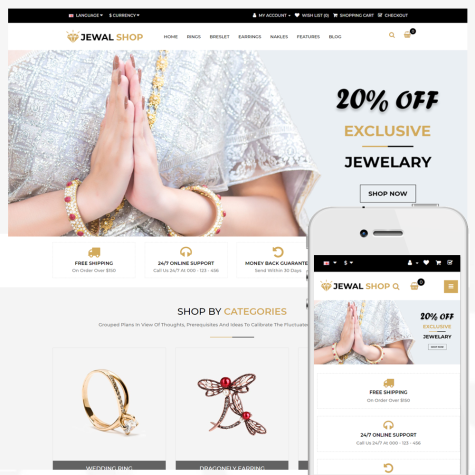 Jewel Shop - OpenCart 3 Multi-Purpose Theme