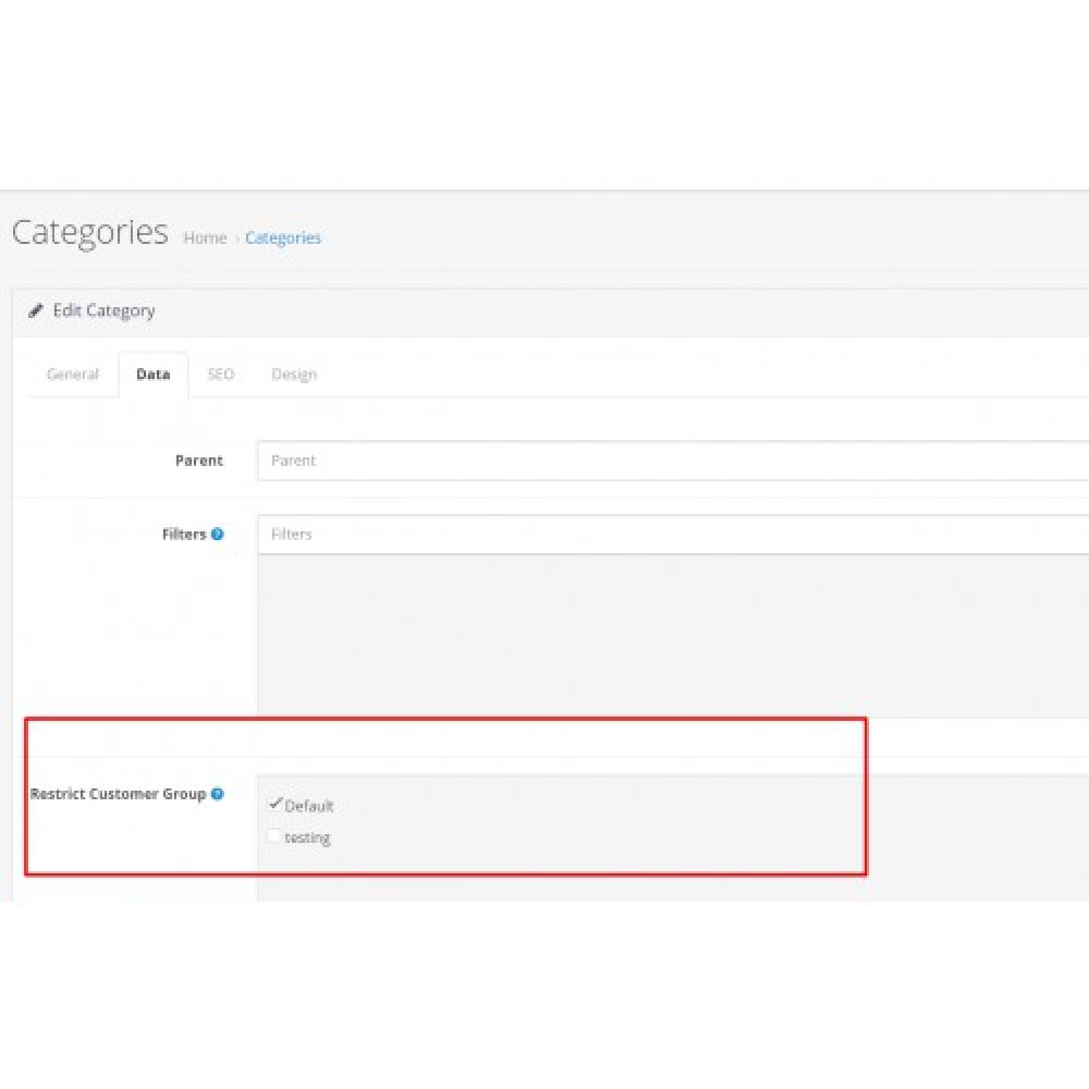 OpenCart Restrict Catalog By Customer Group Opencart Module