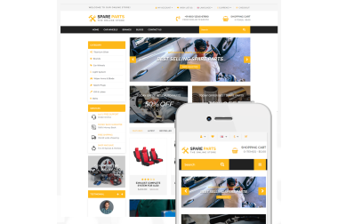 Spare Parts Theme - OpenCart 3 The online Store    