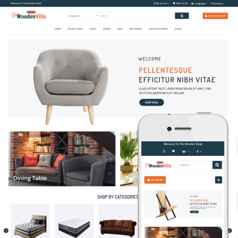 Wooden Shop Multipurpose Theme - Furniture Shop